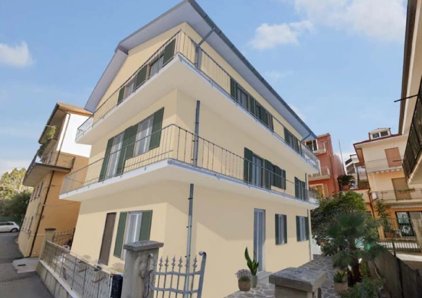 Render del progetto di riqualificazione in Via Giuseppe Garibaldi 9, Falerna Marina