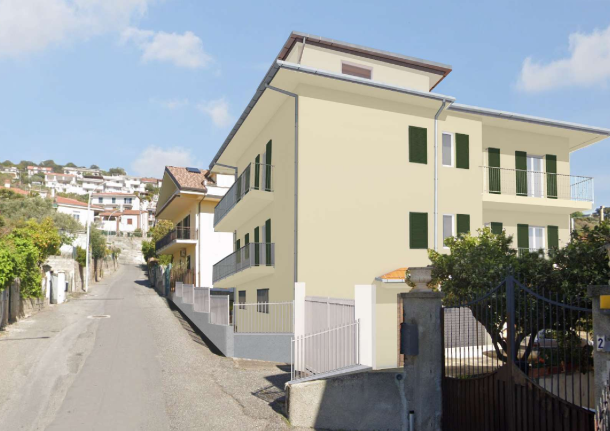 Render del progetto di riqualificazione in Via Guori 4, Falerna Marina